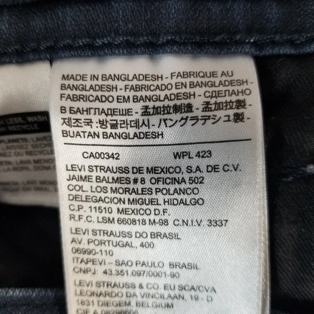 Levi's 511 jeans men's 31x32 skinny straight blue Flex stretch denim pants